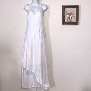 The T Refinery Strappy Maxi Dress White Xtra Small